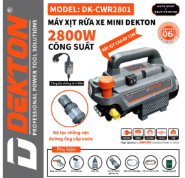 Máy rửa xe mini Dekton DK-CWR2801 (2.800W - chống giật)