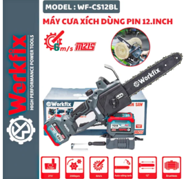 Máy cưa xích pin WORKFIX WF-CS12BL