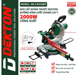 Máy Cắt Nhôm Trượt Dekton DK-CN256BT (2000W) Có Laze