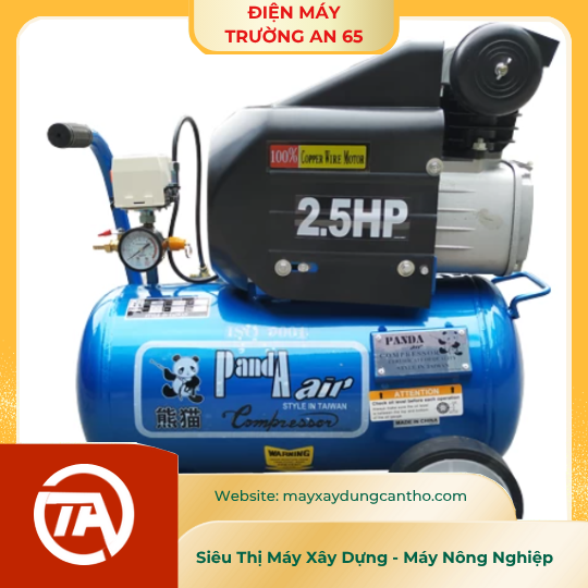 Máy Nén Khí Đầu Liền 2 Tụ Panda 2.5HP 24L 18PT