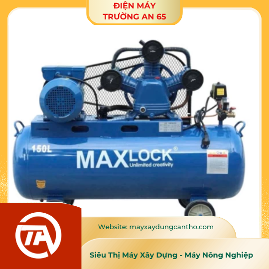 Máy Nén Khí Dây Đai 5.5HP 260L Maxlock MK260L 3 Pha