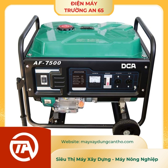 Máy phát điện chạy xăng 6500W DCA AF7500