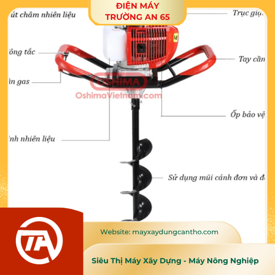 Máy khoan đất khoan lỗ trồng cây, Khoan Đất Oshima 2P