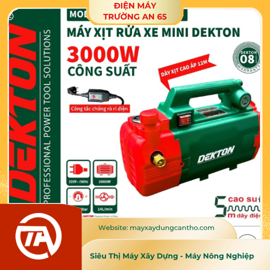 Máy Xịt Rửa Dekton DK 3001 PLUS ( 3000 W) - Chỉnh Áp