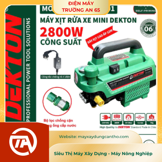 Máy rửa xe mini Dekton DK-CWR2801 (2.800W - chống giật)