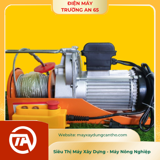 Máy tời điện mini Yamafuji B1200 (đạt tải 100% cáp dài 30m)