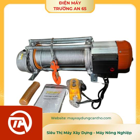 Tời điện KENBO KCD500/1000-30MPLUS 280/560kg, điện áp 220V, tời nhanh