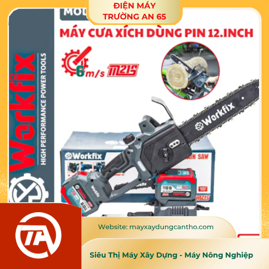Máy cưa xích pin WORKFIX WF-CS12BL