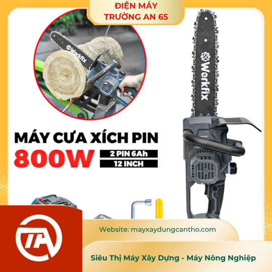 Máy cưa xích pin WORKFIX WF-CS12BL