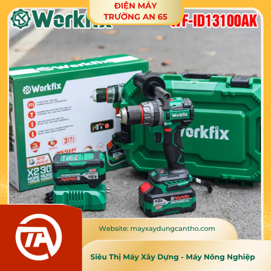 Khoan pin 3 chức năng Workfix WF-ID13100AK, Tắt mở Anti-kickback