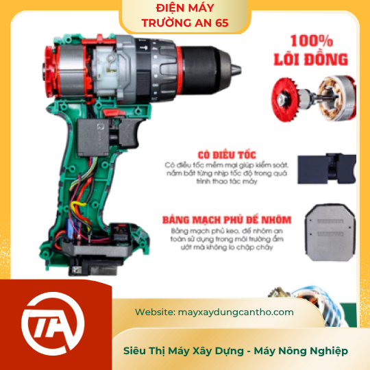 Khoan pin 3 chức năng Workfix WF-ID13100AK, Tắt mở Anti-kickback