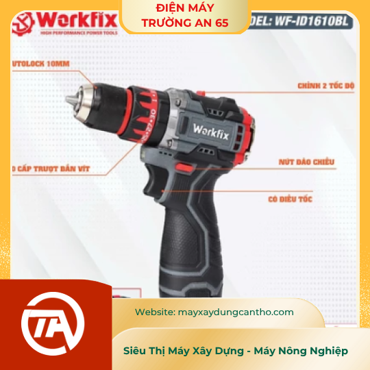 Máy khoan pin WORKFIX 16.8V WF-ID1610BL