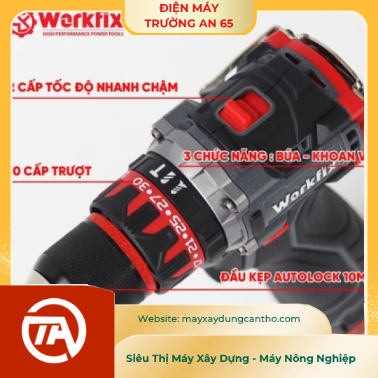 Máy khoan pin WORKFIX 16.8V WF-ID1610BL