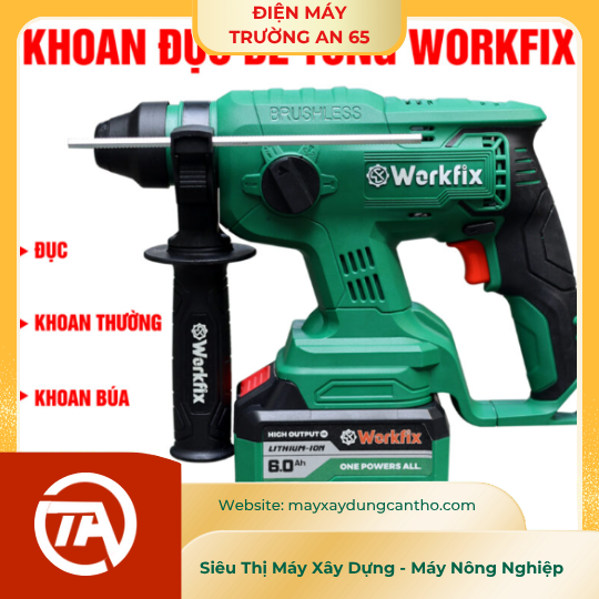 Máy Khoan Đục Bê Tông WORKFIX WF-RH2603  3 Chức Năng (KHOAN -BÚA -ĐỤC)