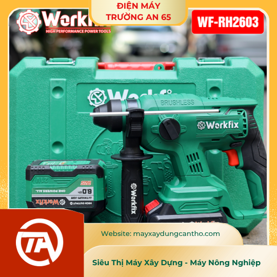 Máy Khoan Đục Bê Tông WORKFIX WF-RH2603  3 Chức Năng (KHOAN -BÚA -ĐỤC)