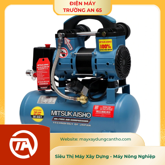 Máy nén khí không dầu Mitsukaisho 12-1.5 (1.5HP, 12 lít)