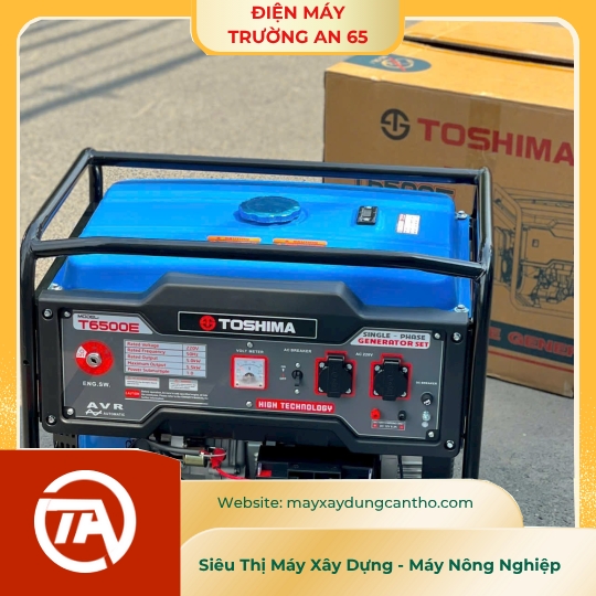 Máy phát điện chạy xăng Toshima T6500E (5KW, đề nổ)